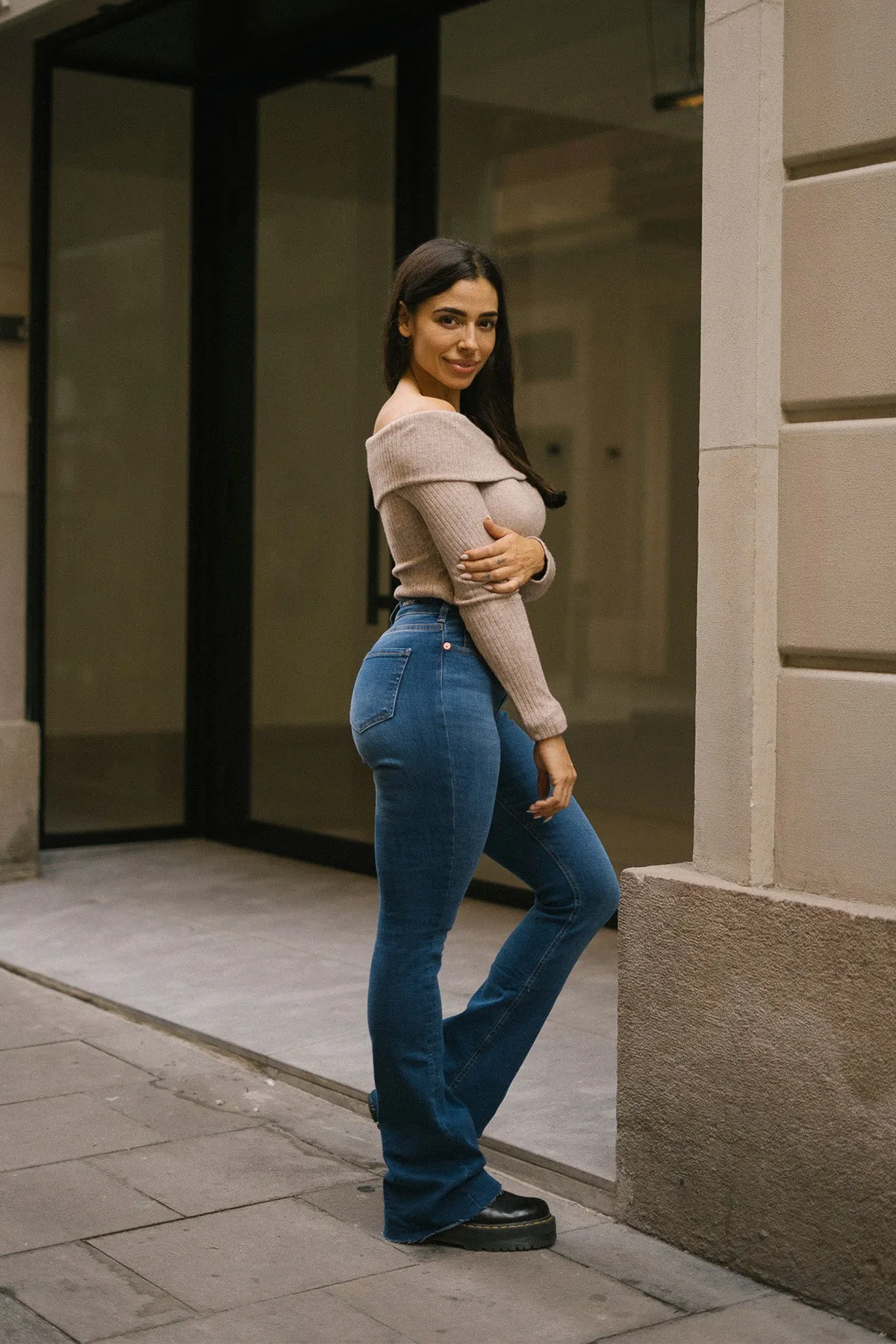 FLARE HIGH RISE - DARK BLUE