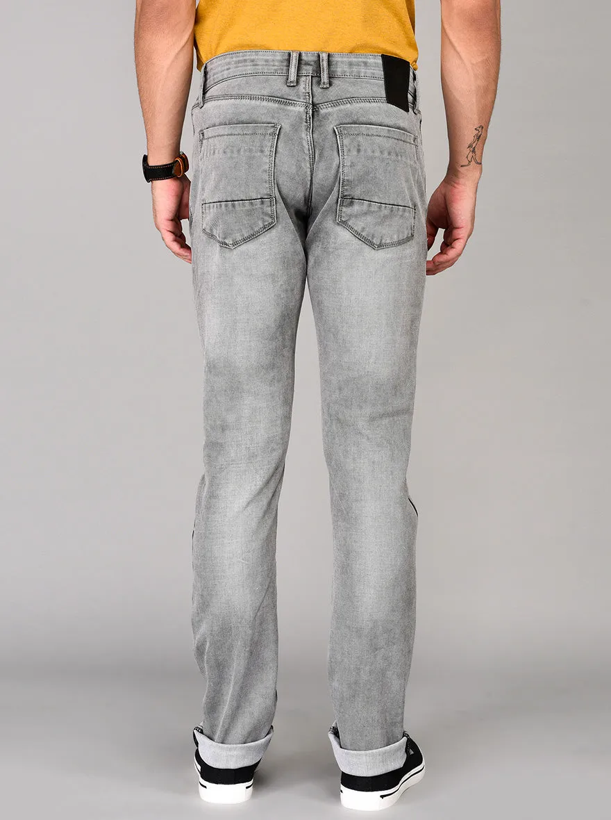 Grey Straight Fit Jeans | JadeBlue
