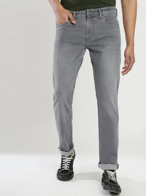 Grey Washed Narrow Fit Jeans | Greenfibre
