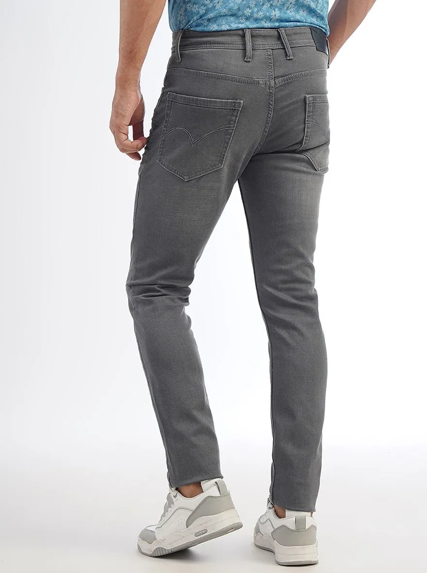 Grey Washed Slim Fit Jeans | JadeBlue