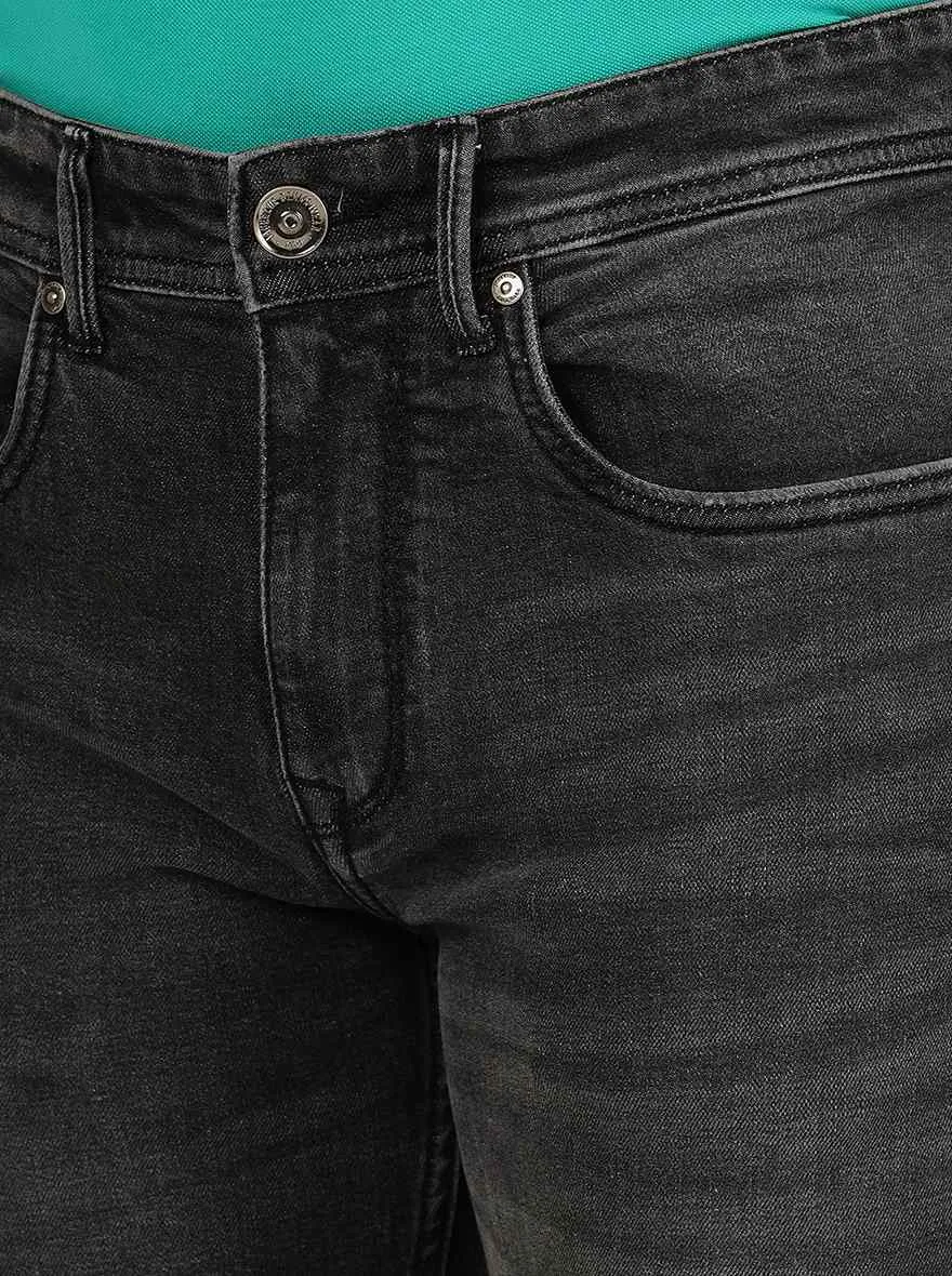 Grey Washed Slim Fit Jeans | JadeBlue