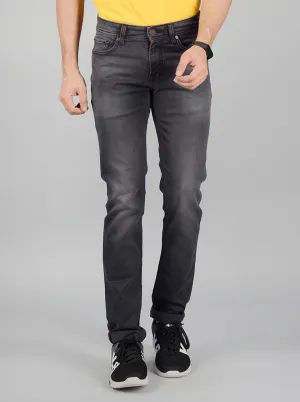 Grey Washed Slim Fit Jeans | JadeBlue