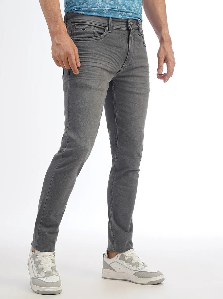 Grey Washed Slim Fit Jeans | JadeBlue