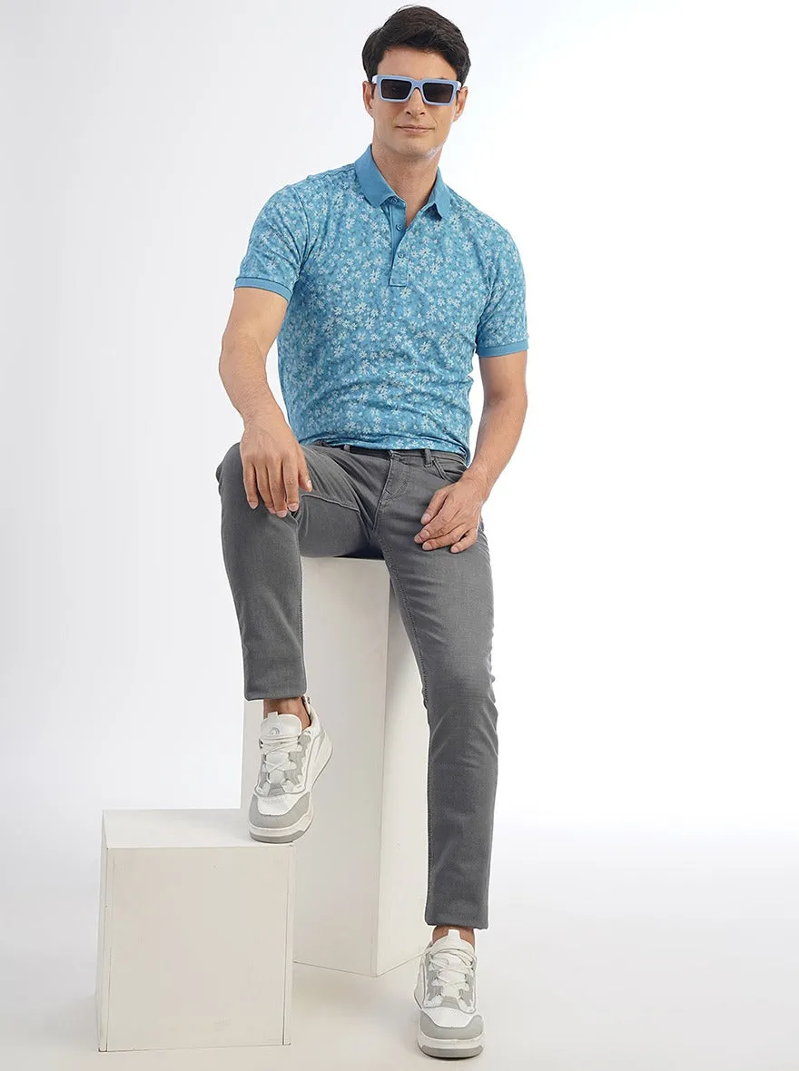 Grey Washed Slim Fit Jeans | JadeBlue