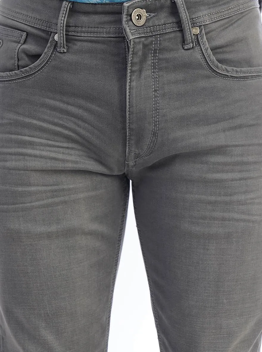Grey Washed Slim Fit Jeans | JadeBlue