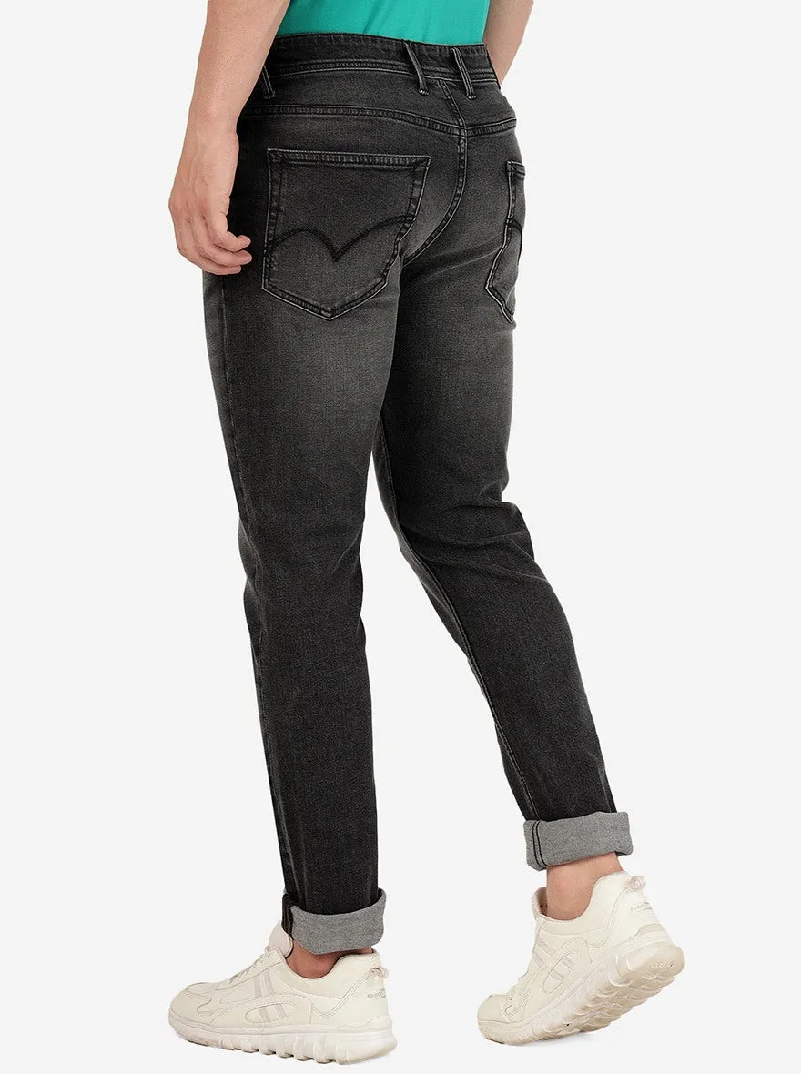Grey Washed Slim Fit Jeans | JadeBlue