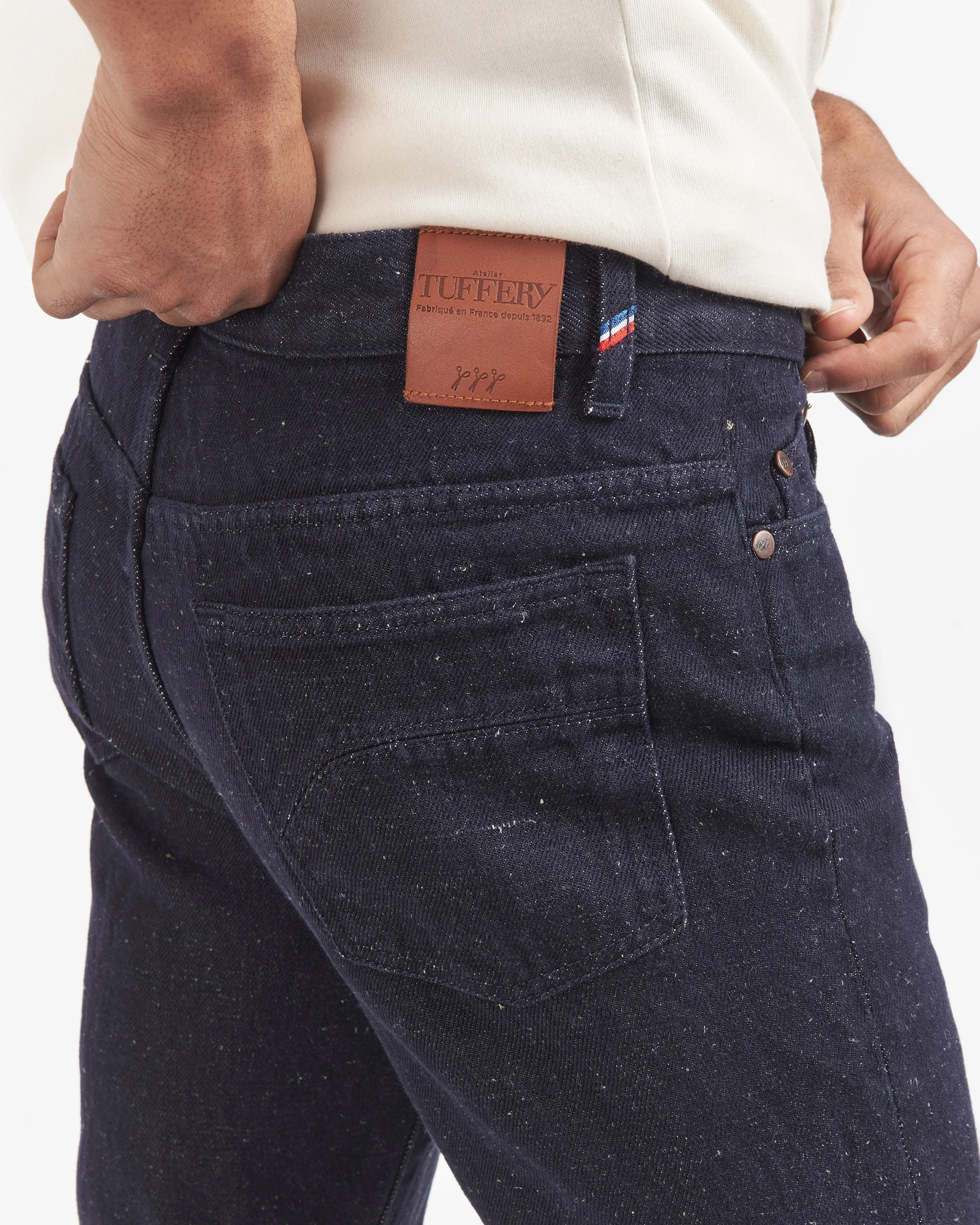 Hemp high waisted straight jeans