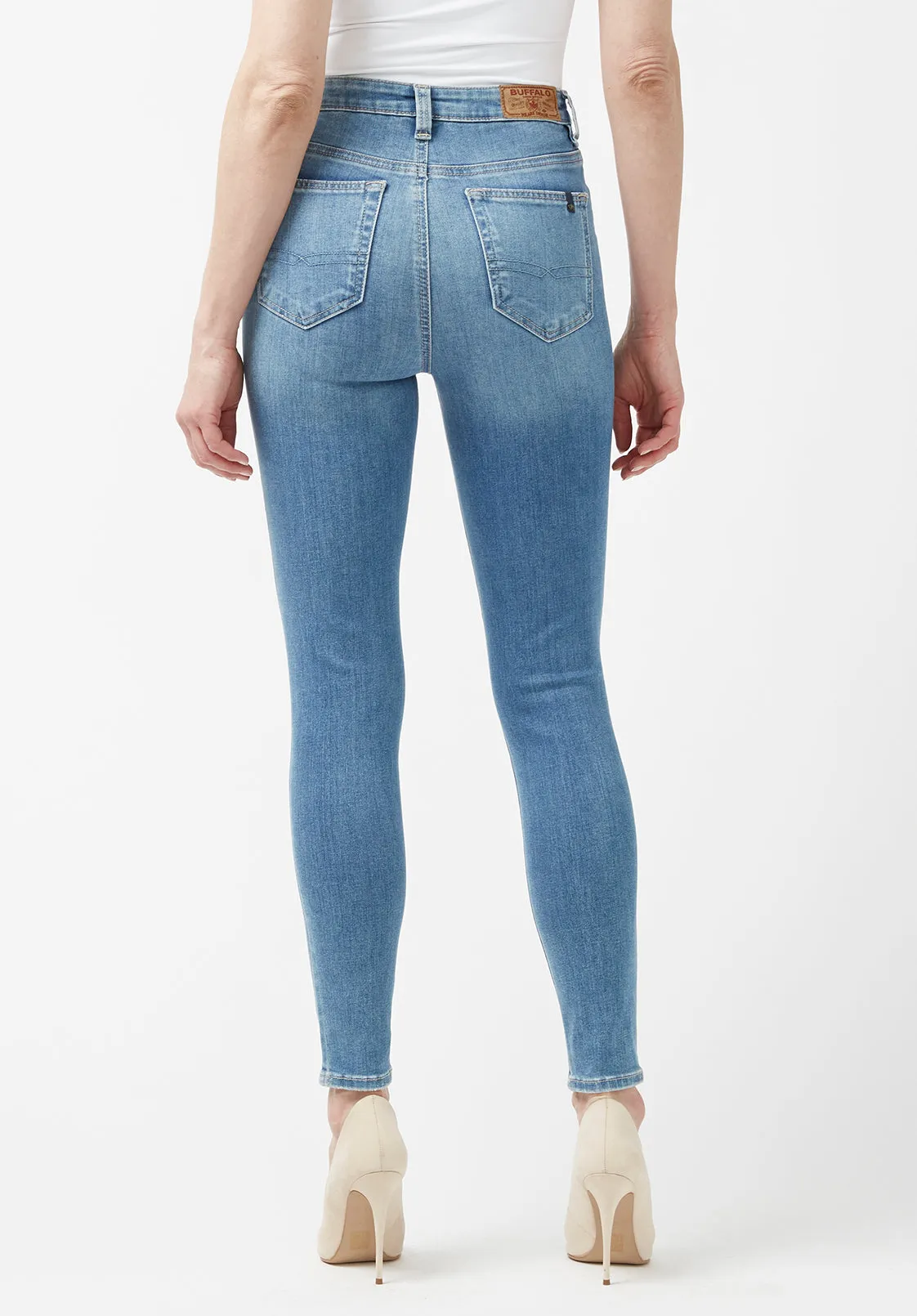High Rise Skinny Skylar Women's Jeans, Light Vintage Blue - BL15659
