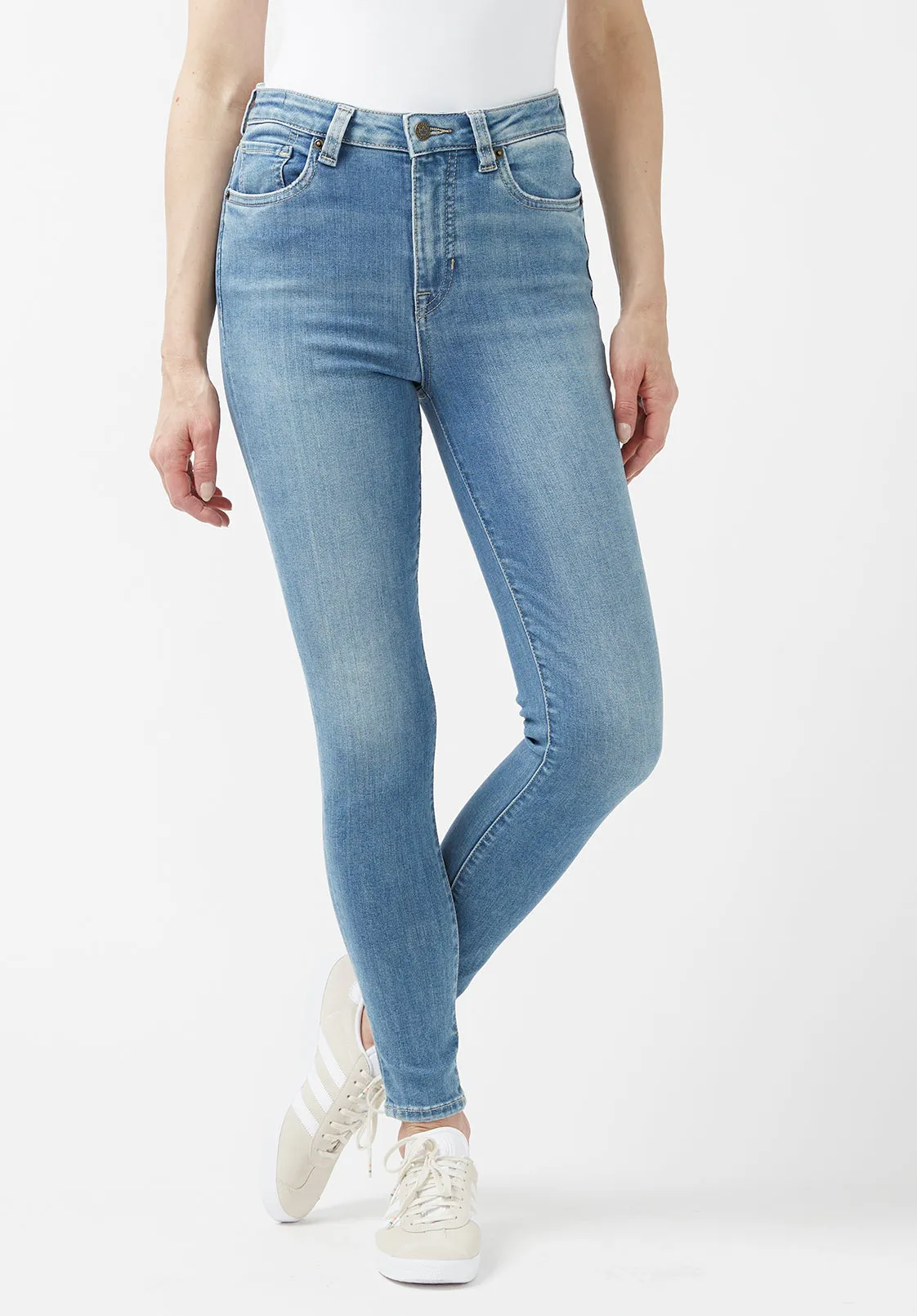 High Rise Skinny Skylar Women's Jeans, Light Vintage Blue - BL15659