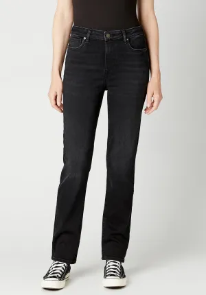 High Rise Straight Jayden Women's Jeans, Carbon - BL15834