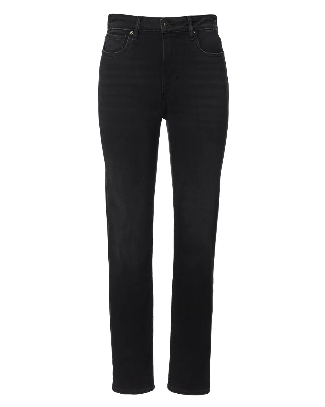High Rise Straight Jayden Women's Jeans, Carbon - BL15834