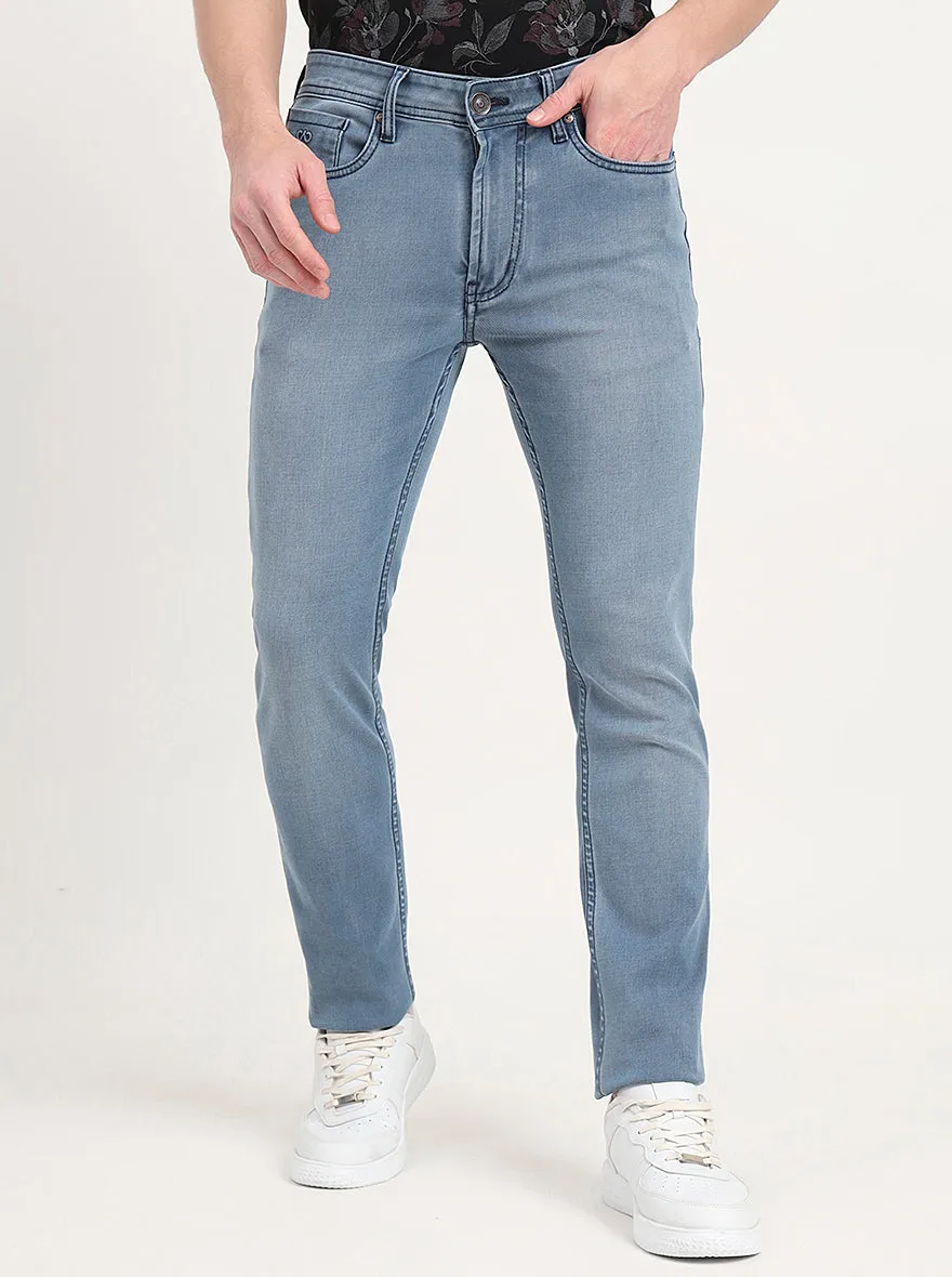 Ice Blue Washed Slim Fit Jeans | JadeBlue