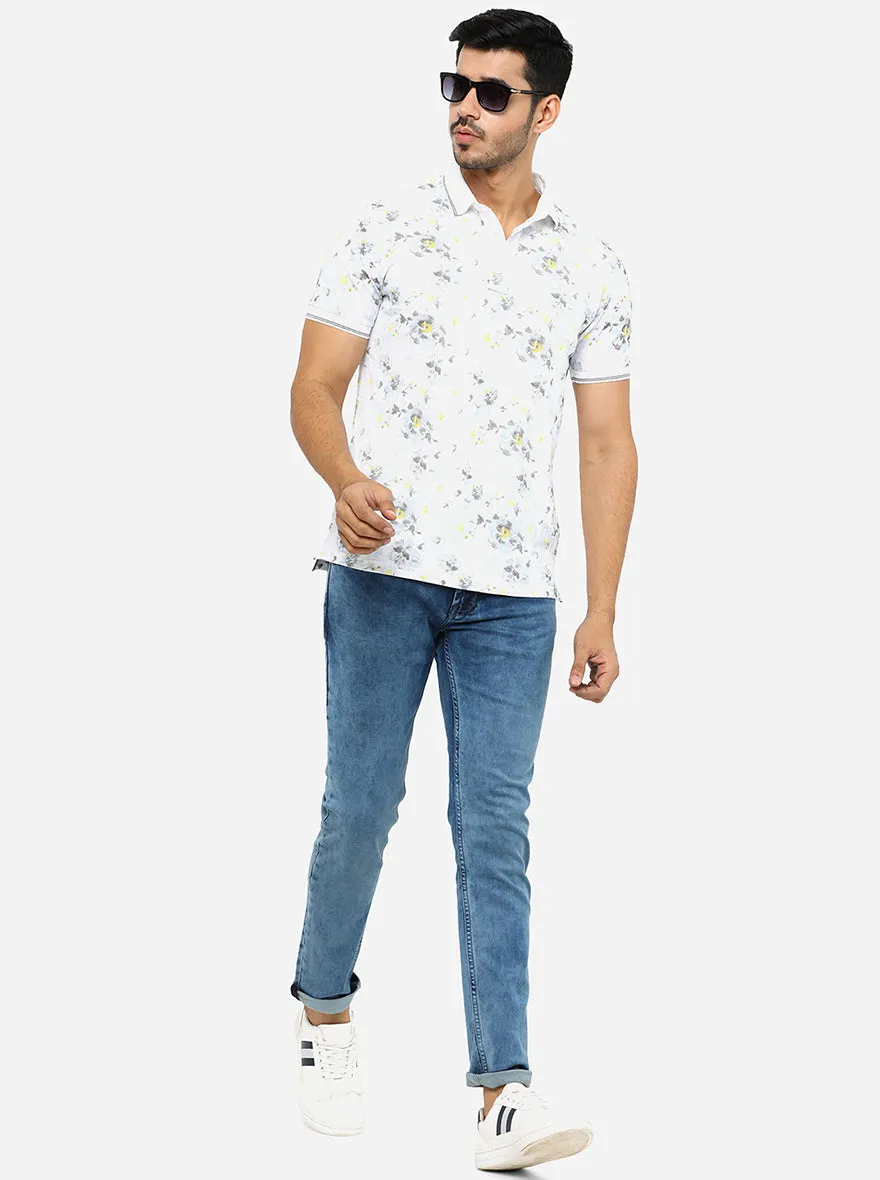 Ice Blue Washed Slim Fit Jeans | JadeBlue