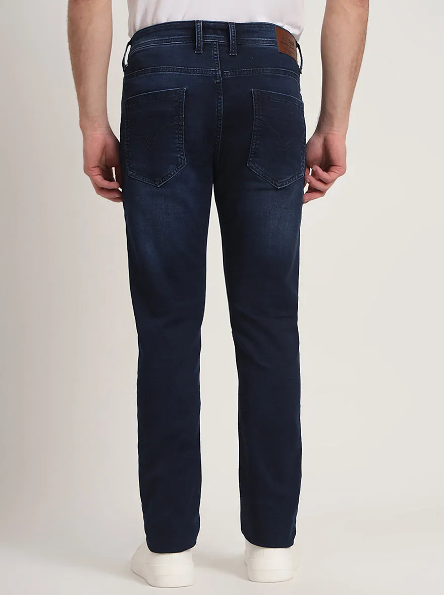 Indigo Blue Washed Slim Fit Jeans | JadeBlue