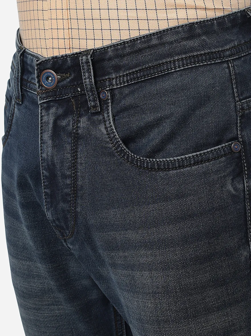 Indigo Blue Washed Slim Fit Jeans | JadeBlue