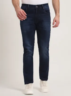 Indigo Blue Washed Slim Fit Jeans | JadeBlue