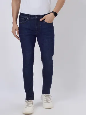 Ink Blue Washed Rider Fit Jeans | JadeBlue