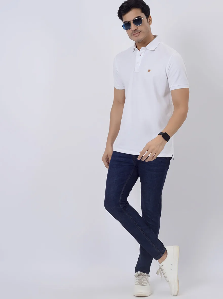 Ink Blue Washed Rider Fit Jeans | JadeBlue