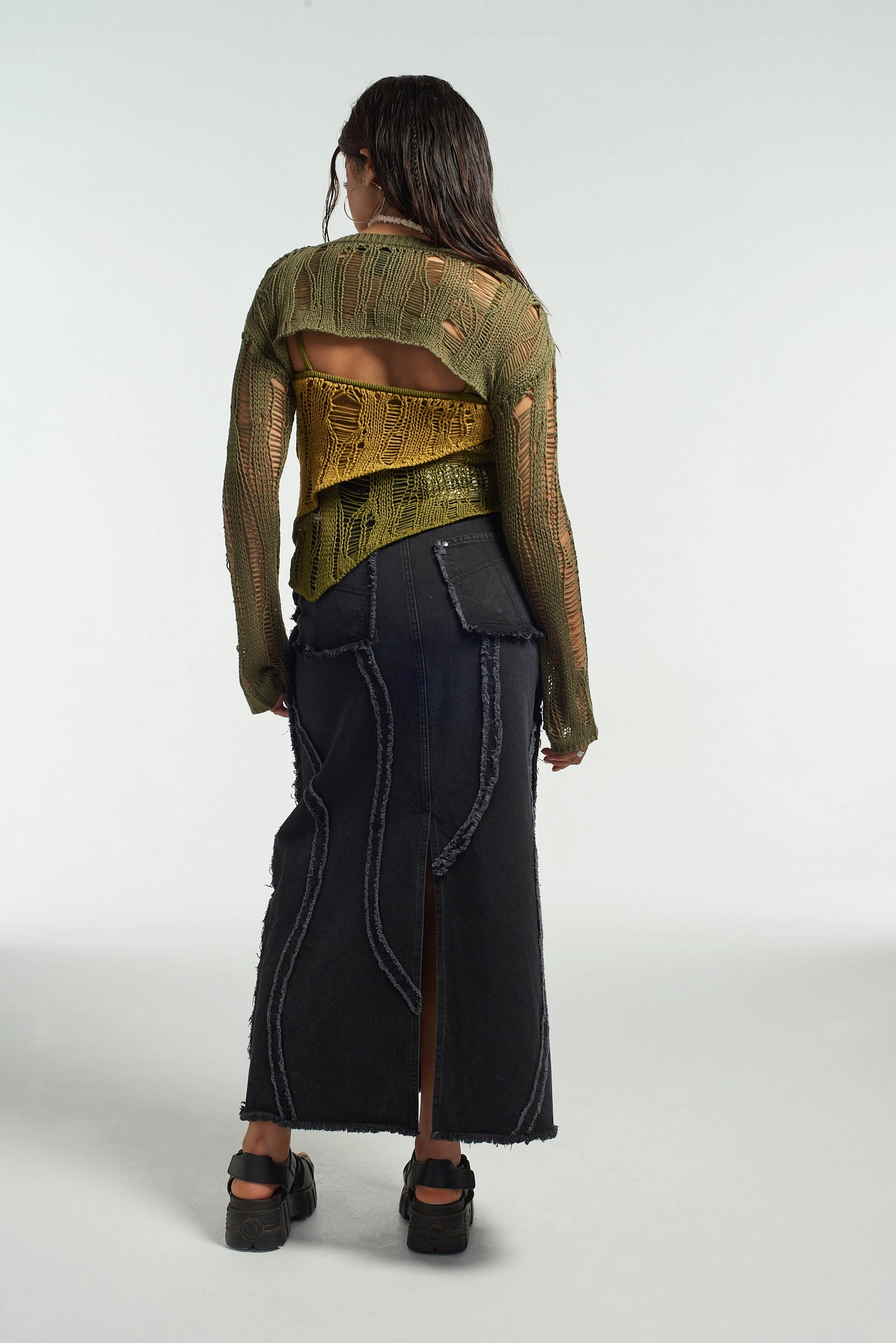 Ivy Layered Ladder Knit Top