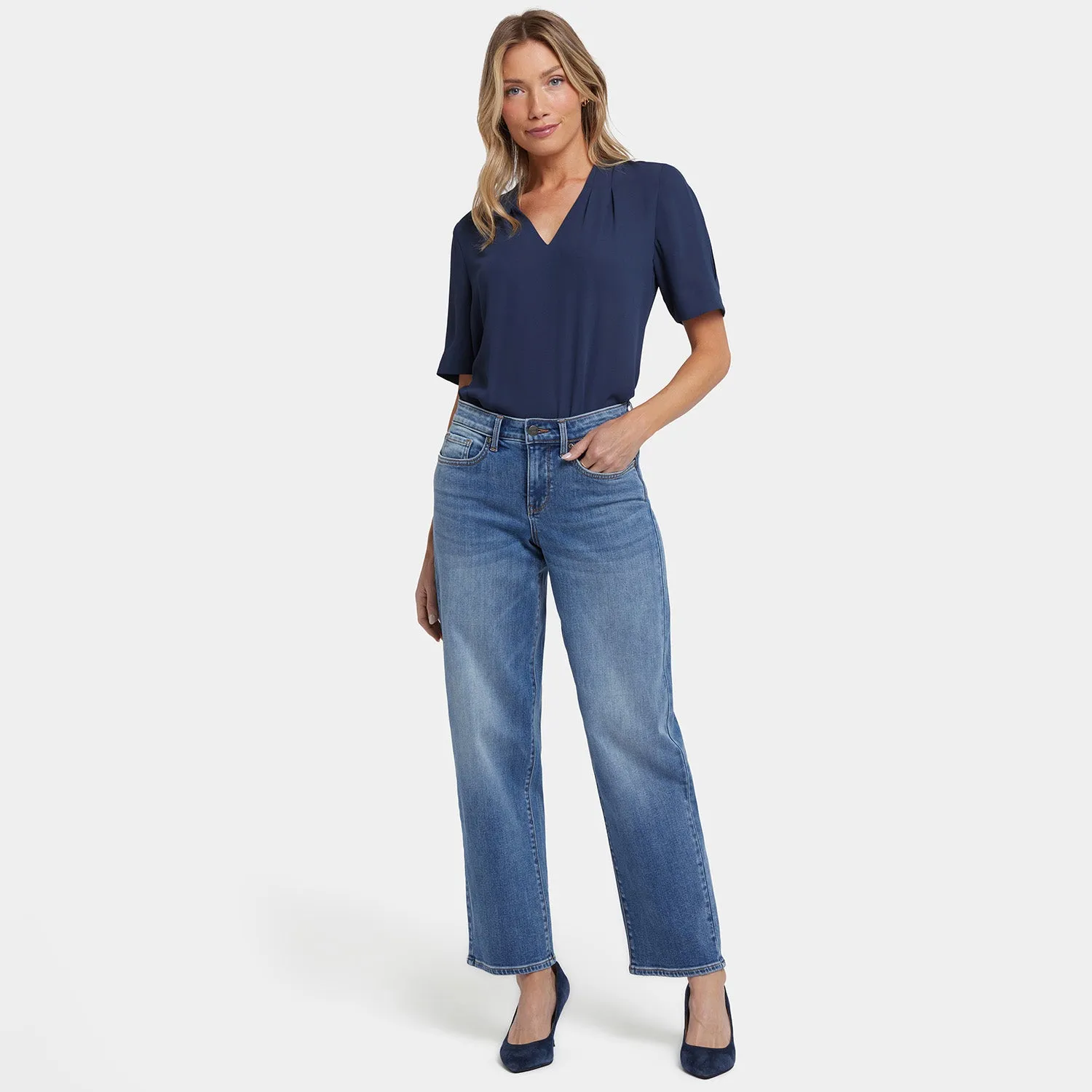 Jemma Barrel Jeans - Barcelona Breeze