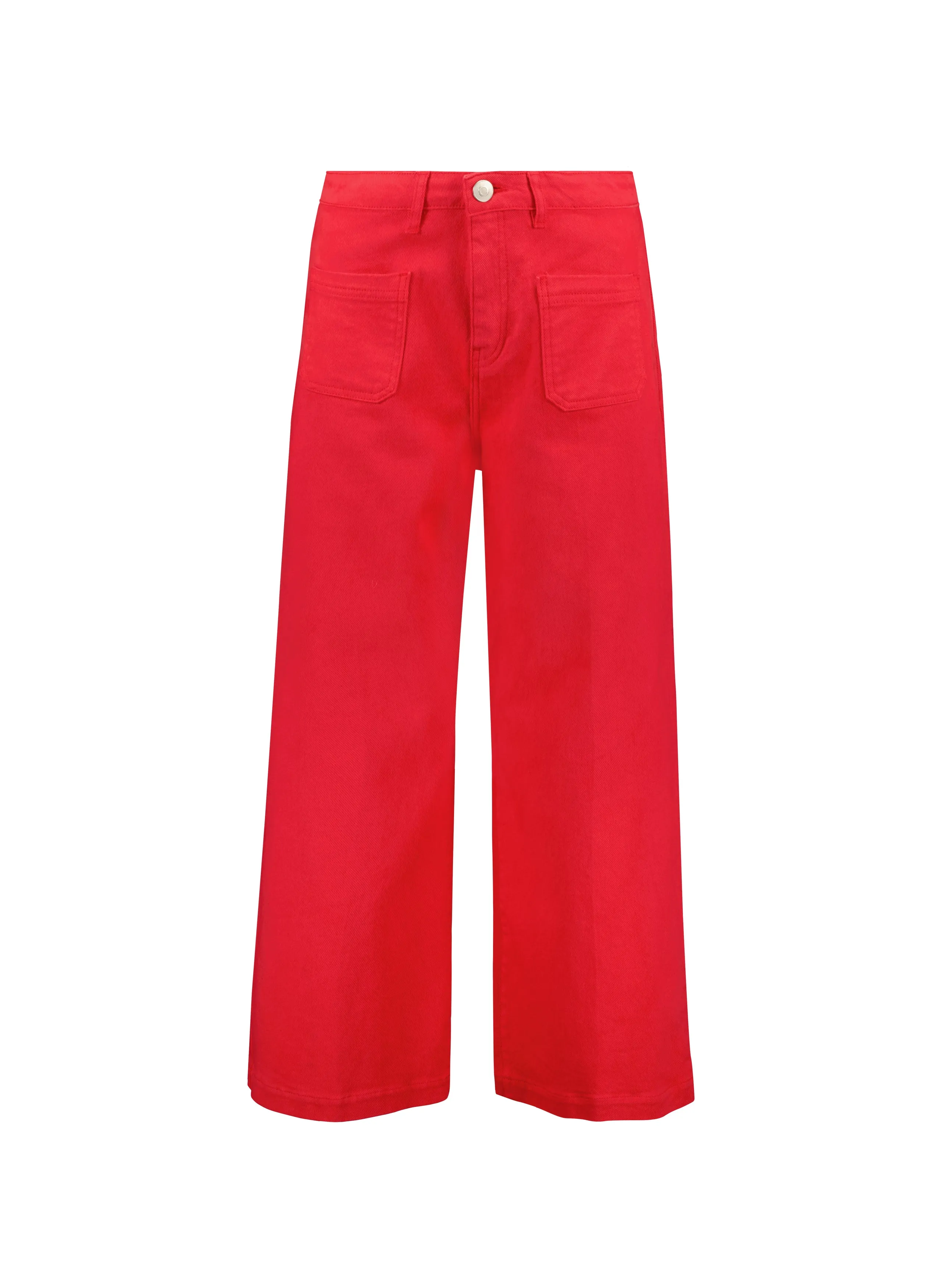 Jena Organic Cotton Stretch Wide Crop Jeans