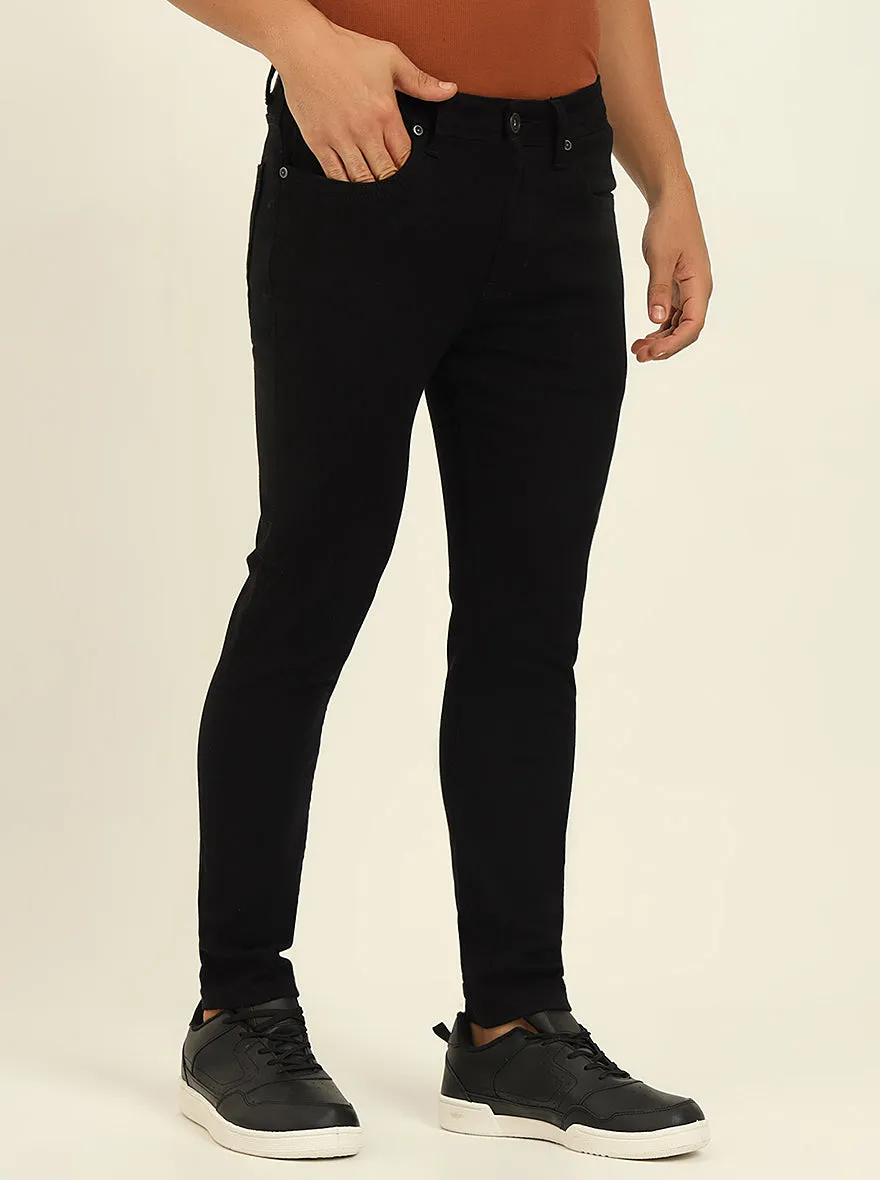 Jet Black Washed Rider Fit Jeans | JadeBlue