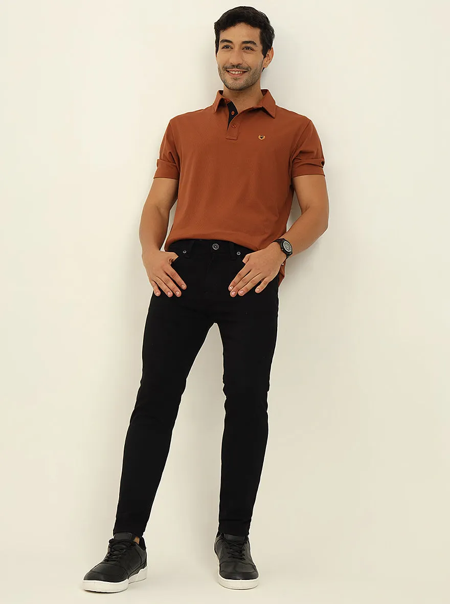 Jet Black Washed Rider Fit Jeans | JadeBlue
