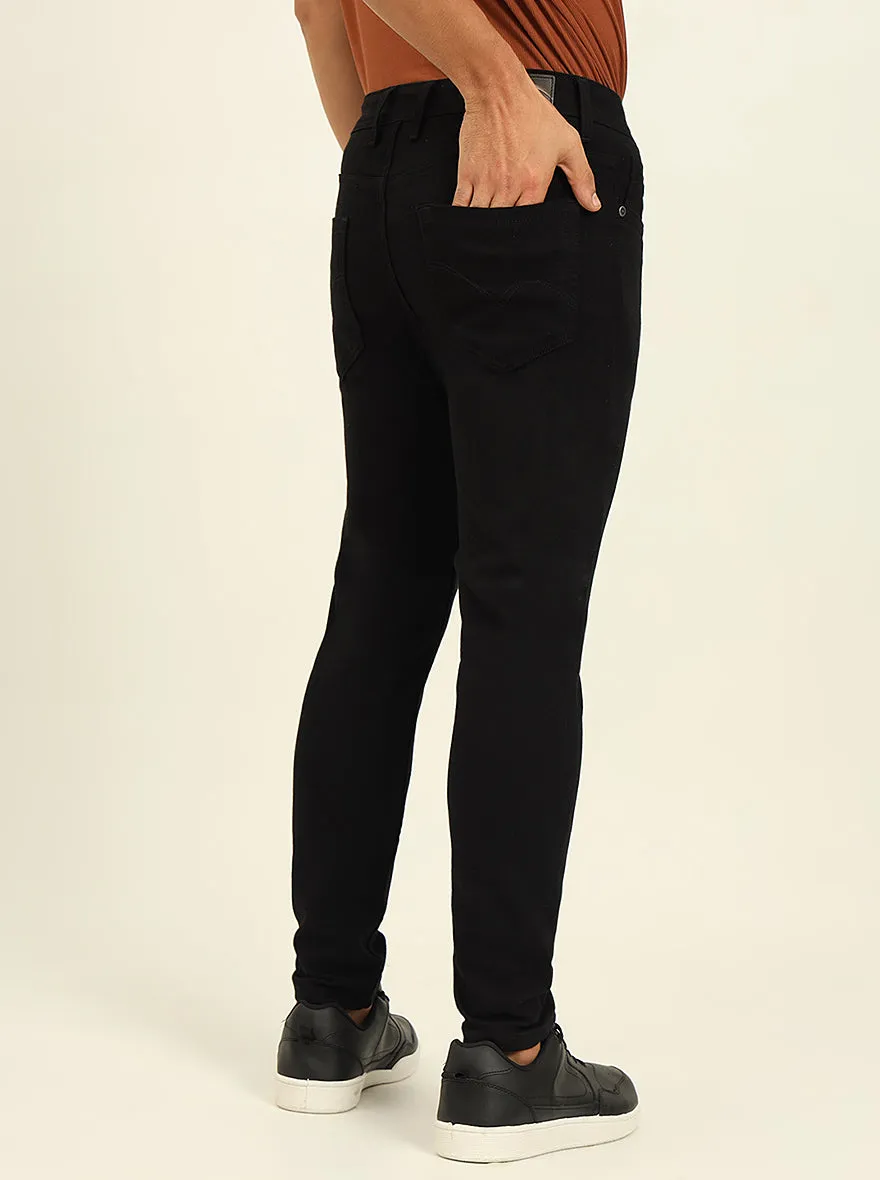 Jet Black Washed Rider Fit Jeans | JadeBlue