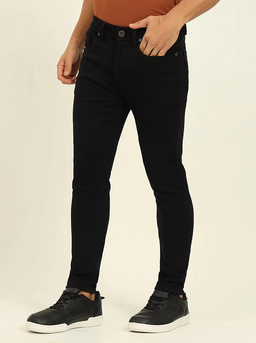 Jet Black Washed Rider Fit Jeans | JadeBlue