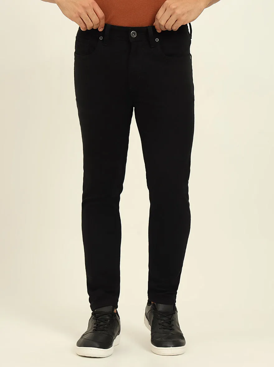Jet Black Washed Rider Fit Jeans | JadeBlue
