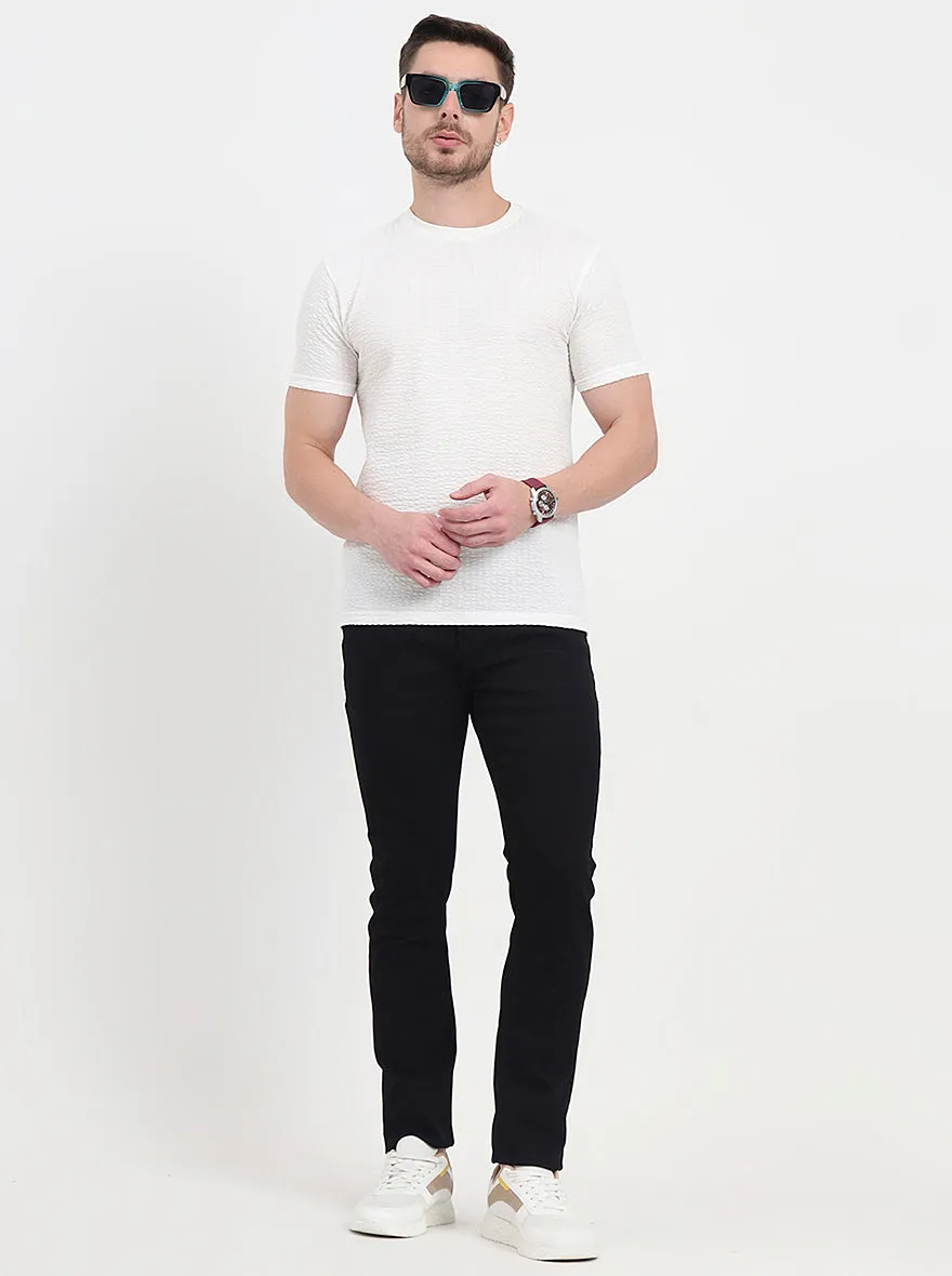 Jet Black Washed Slim Fit Jeans | JadeBlue
