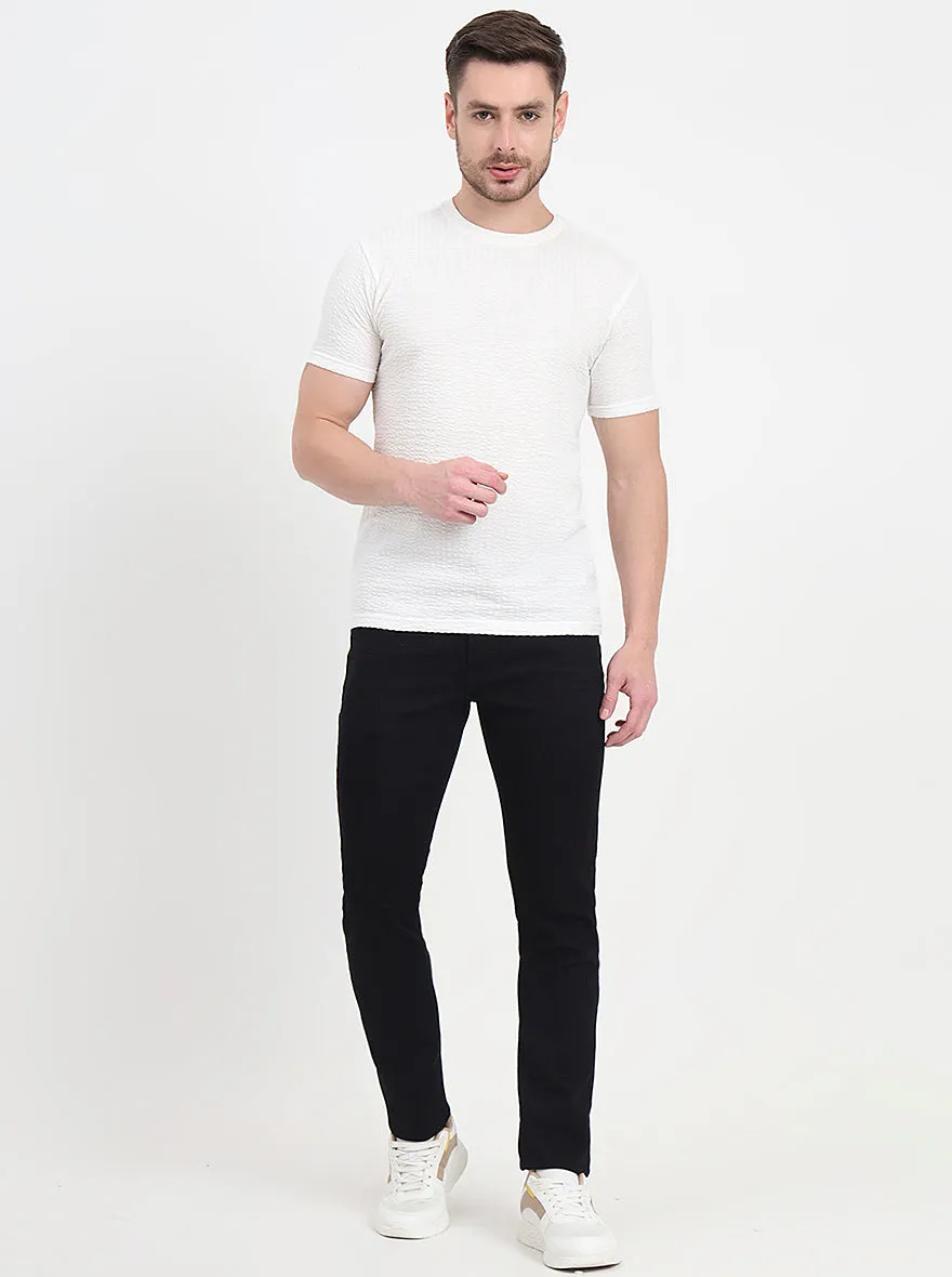 Jet Black Washed Slim Fit Jeans | JadeBlue