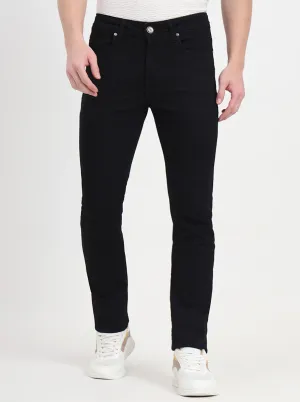 Jet Black Washed Slim Fit Jeans | JadeBlue