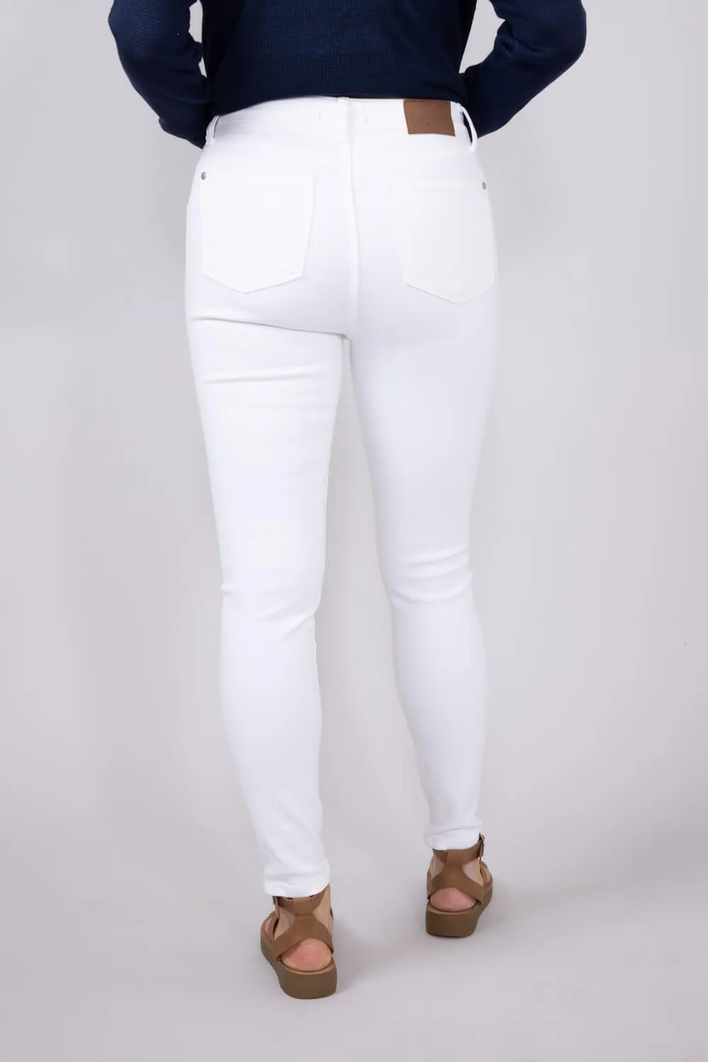 Judy Blue High-Rise Skinny Jeans for Women in White | 82661REG