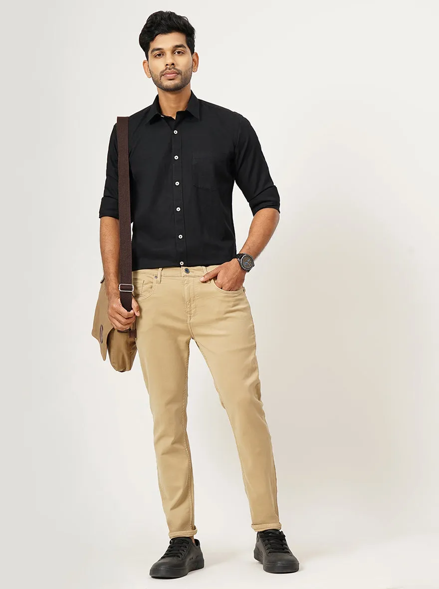 Khaki Washed Rider Fit Jeans | JadeBlue