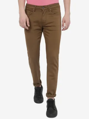 Khaki Washed Slim Fit Jeans | JadeBlue