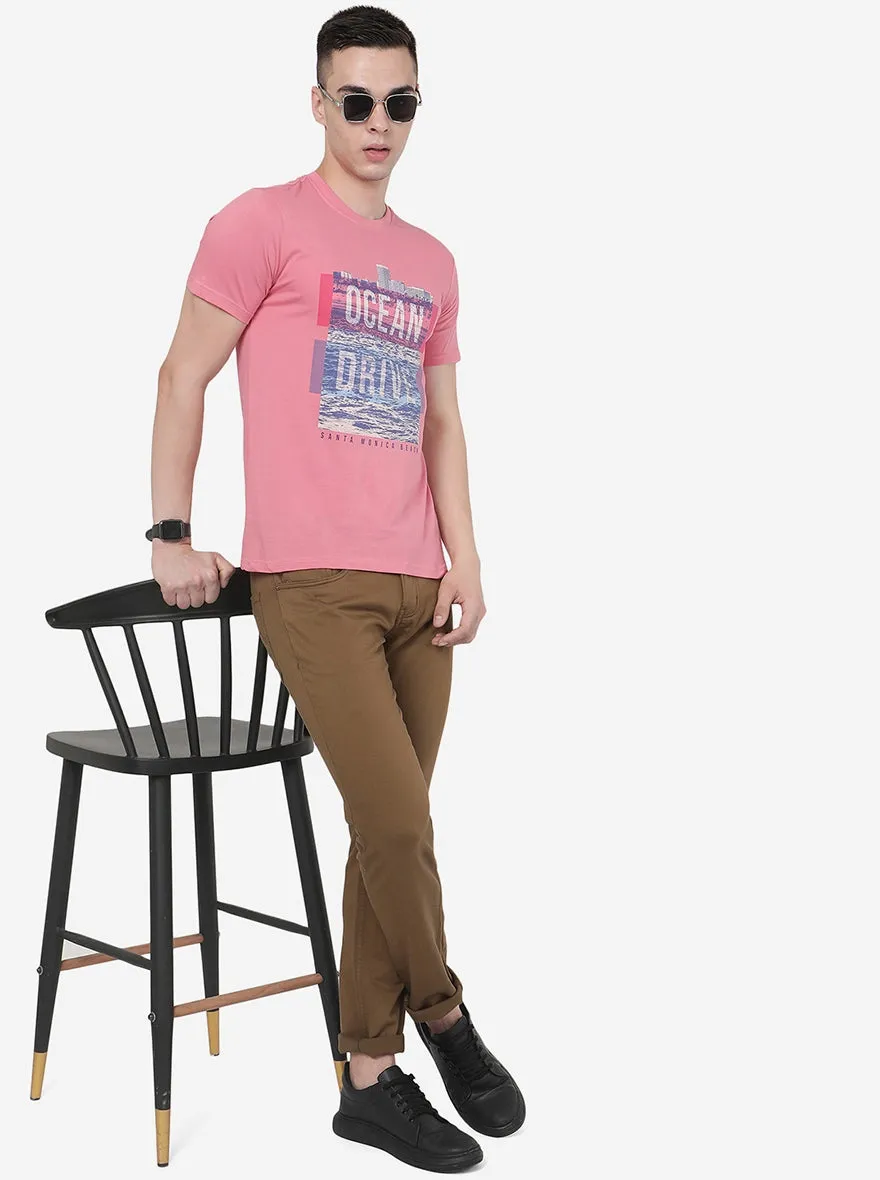 Khaki Washed Slim Fit Jeans | JadeBlue