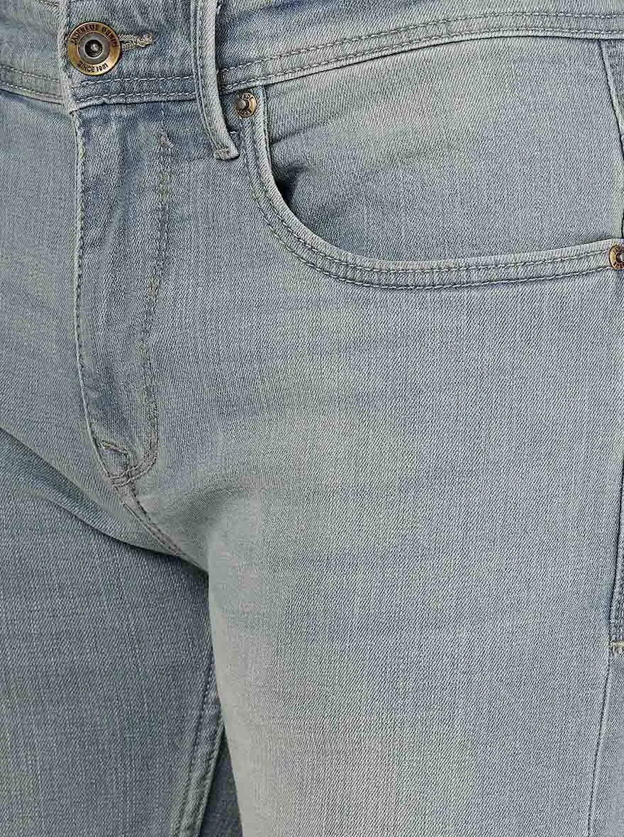 Light Blue Washed Slim Fit Jeans | JadeBlue