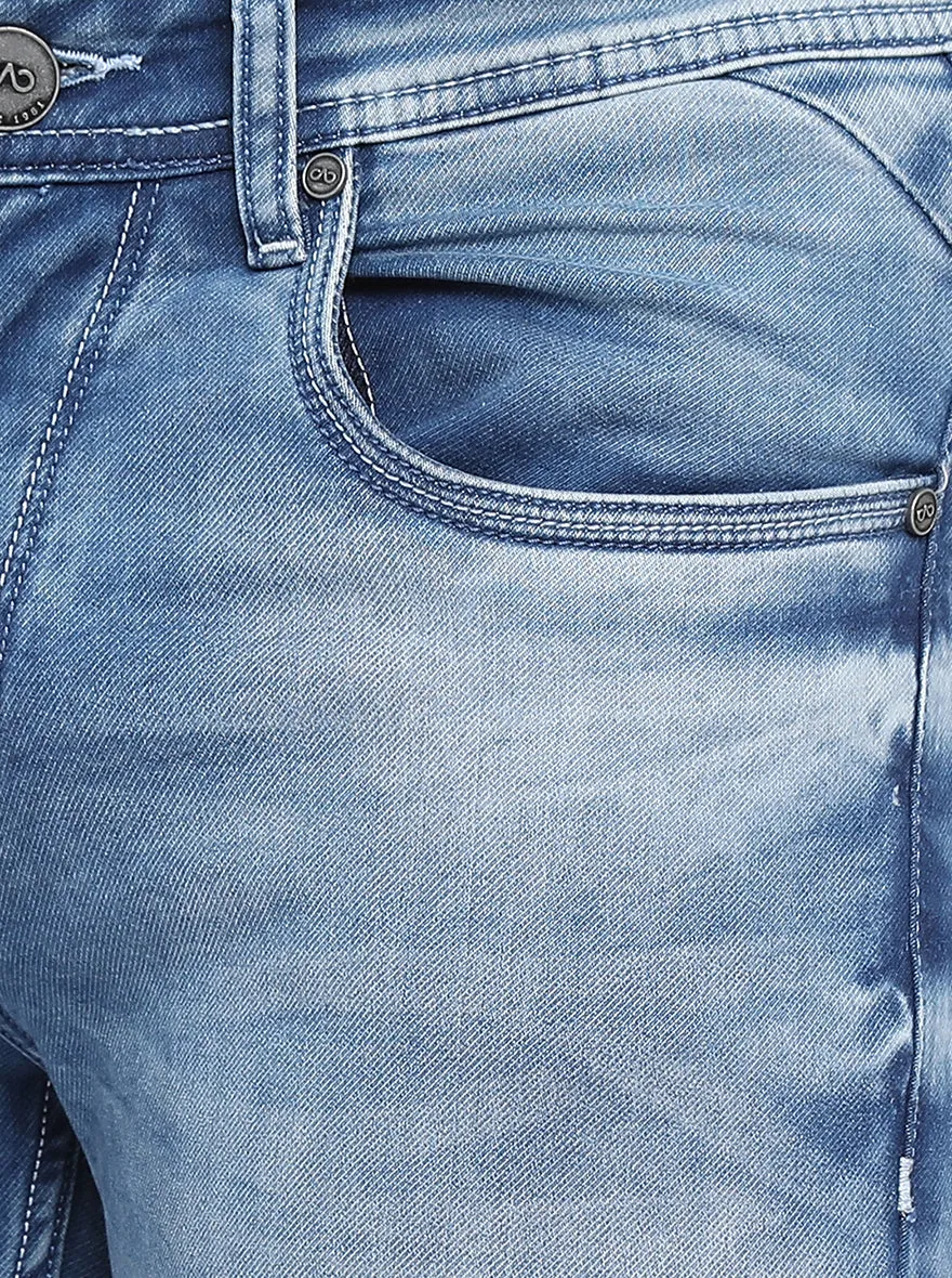 Light Blue Washed Slim Fit Jeans | JadeBlue