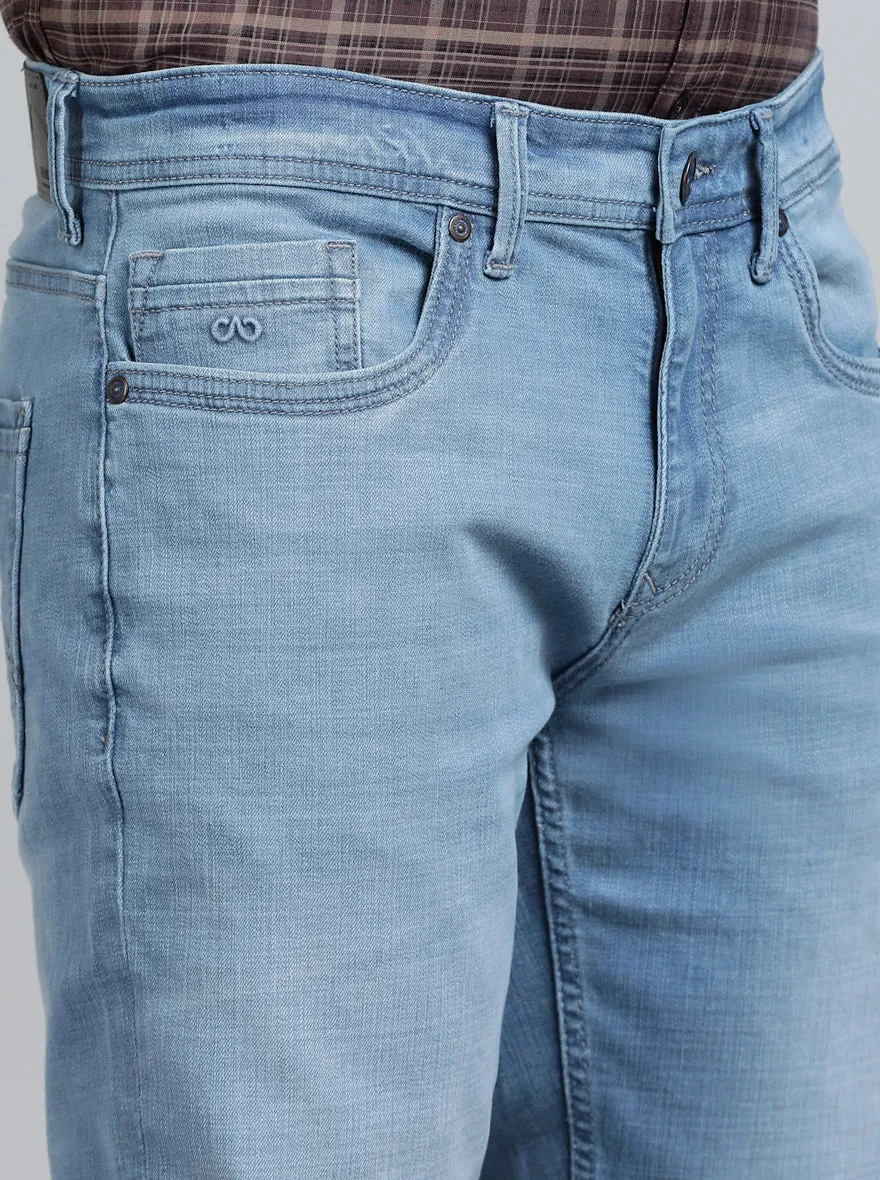 Light Blue Washed Slim Fit Jeans | JadeBlue