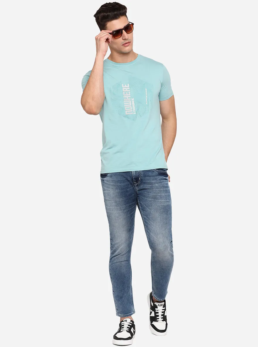 Light Blue Washed Slim Fit Jeans | JadeBlue