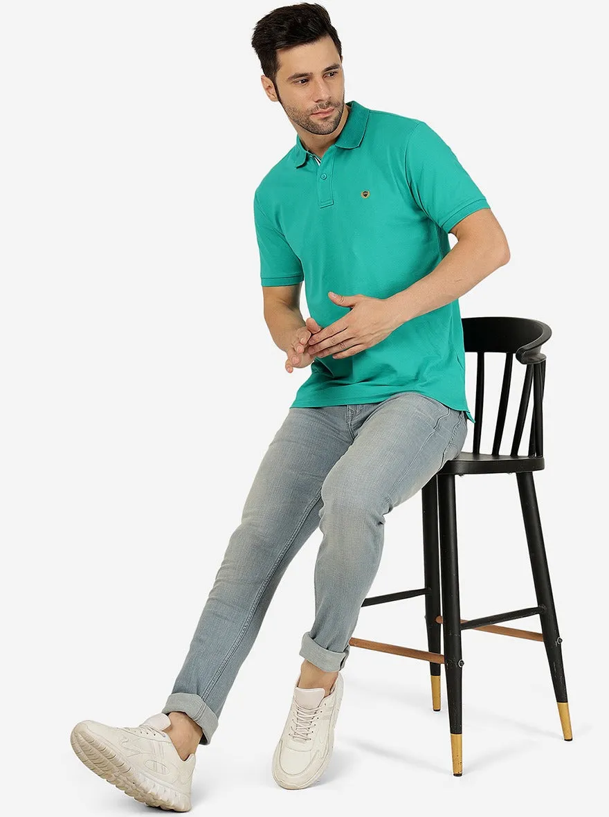 Light Blue Washed Slim Fit Jeans | JadeBlue