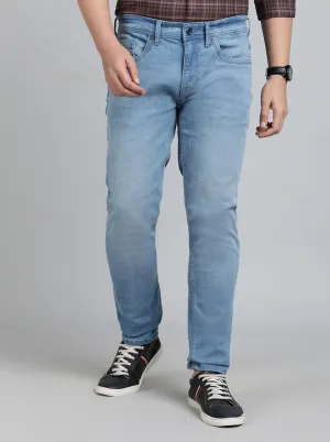 Light Blue Washed Slim Fit Jeans | JadeBlue