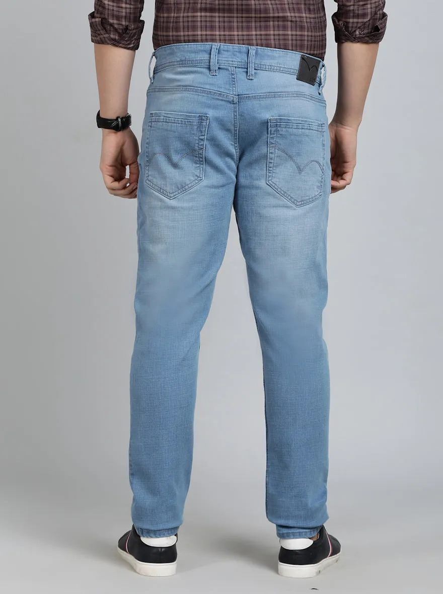 Light Blue Washed Slim Fit Jeans | JadeBlue