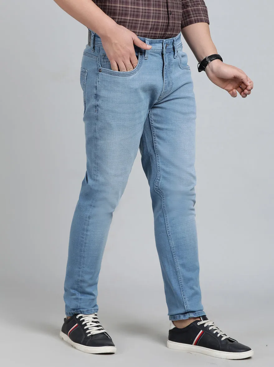 Light Blue Washed Slim Fit Jeans | JadeBlue