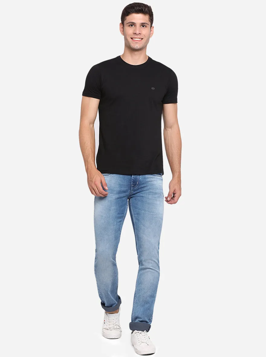 Light Blue Washed Slim Fit Jeans | JadeBlue