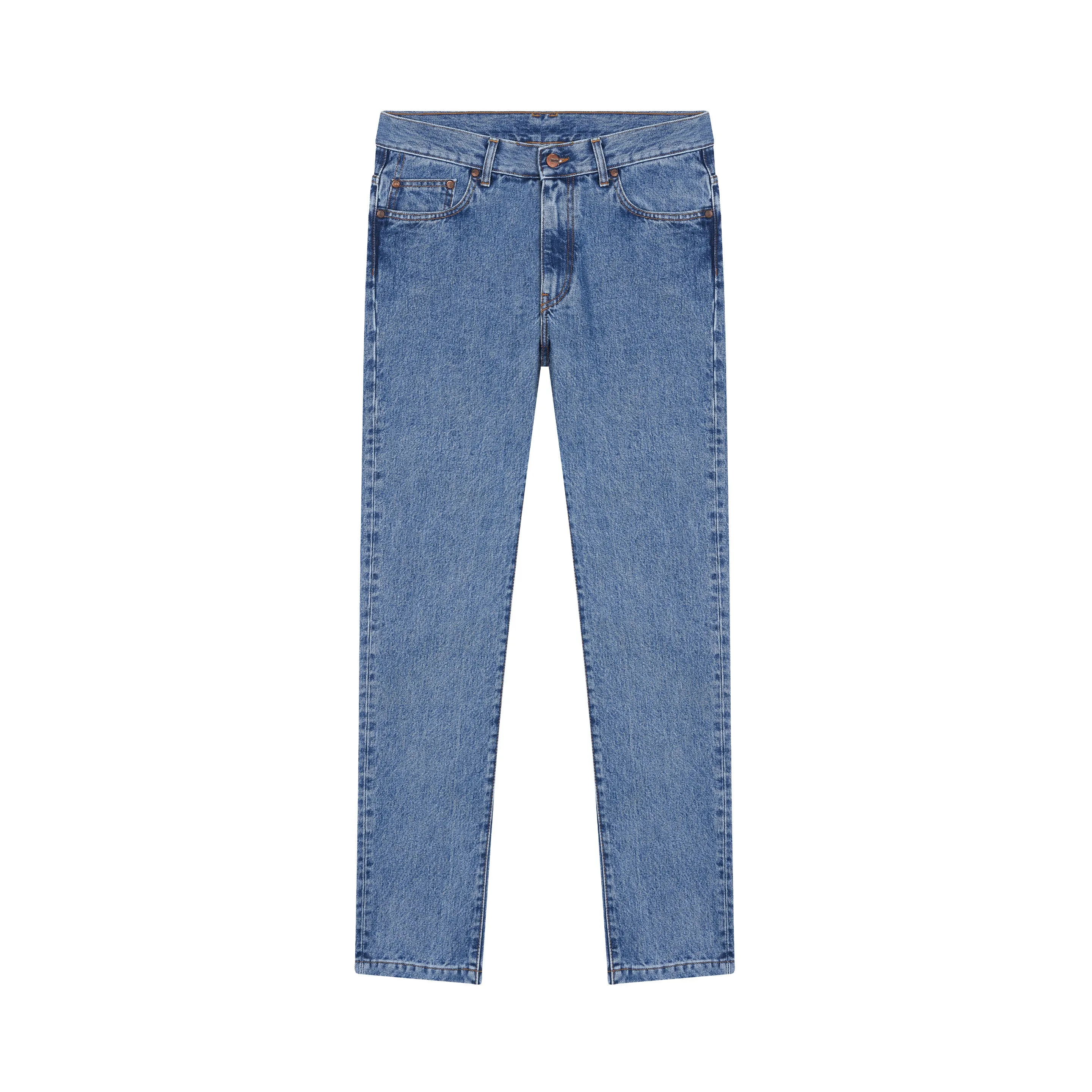 Light fitted straight men's jeans