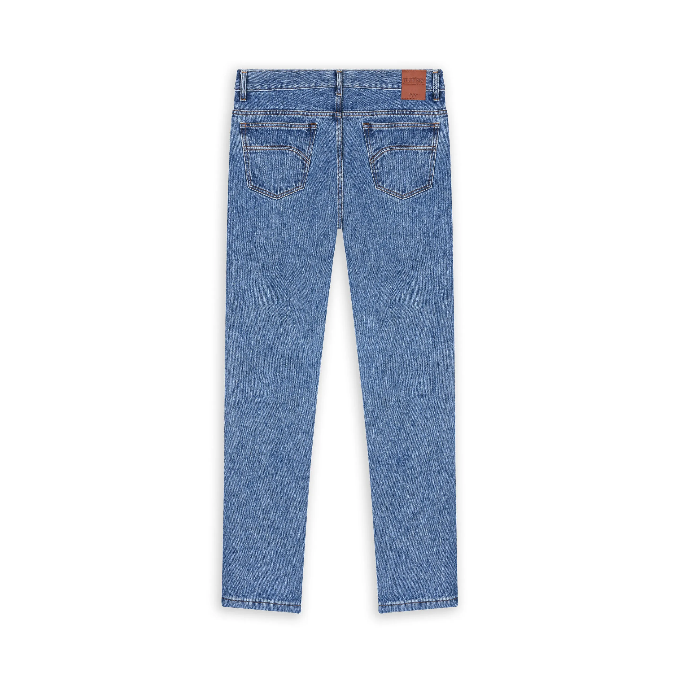 Light fitted straight men's jeans