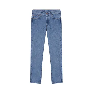 Light fitted straight men's jeans