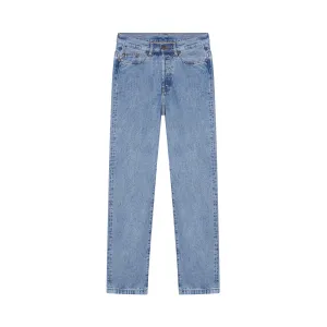 Light high waist straight men's jeans